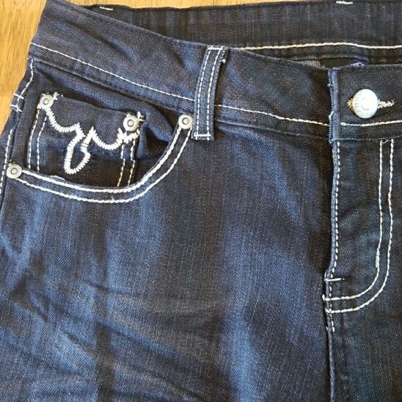 Pencil Straight Skinny Jeans Dark Denim By Decoded - Picture 2 of 8